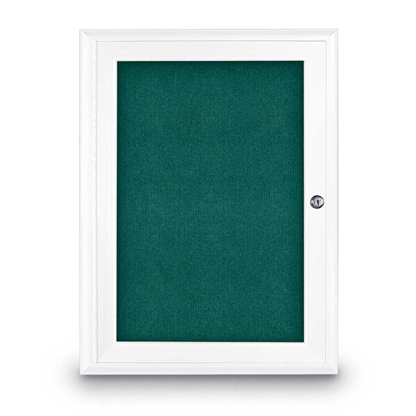 Sliding Door Indoor Enclosed Corkboard, 9